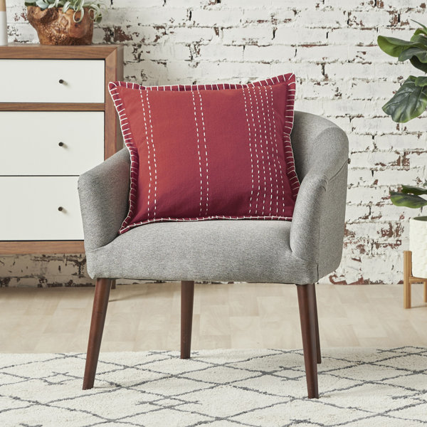 Birch Lane™ Roseville Fringed Cotton Throw Pillow & Reviews Wayfair